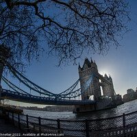 Buy canvas prints of Tower Bridge in Winter by Peter Schneiter