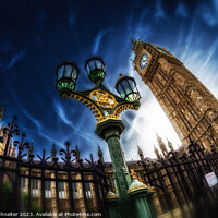 Buy canvas prints of Houses of parliament & Elizabeth Tower, London, UK by Peter Schneiter