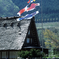 Buy canvas prints of  Traditional house, Shirakawa-go, Japan by Peter Schneiter