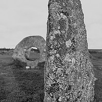 Buy canvas prints of Men an Tol, Cornwall, England by Peter Schneiter