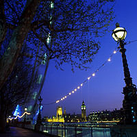 Buy canvas prints of View on the River thames, London, UK by Peter Schneiter