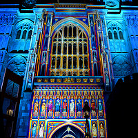 Buy canvas prints of Westminster Cathedral, London Lumiere, Jan 2016 by Peter Schneiter