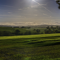 Buy canvas prints of  view towards crich stand  by Rebecca Leveridge