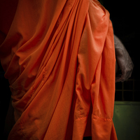 Buy canvas prints of Buddhist monk of Phnom Phen, Cambodia by Julian Bound