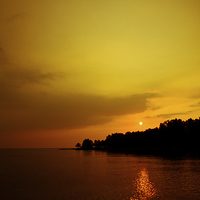 Buy canvas prints of Sunset in Carlita, Indonesia by Julian Bound