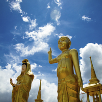 Buy canvas prints of  Buddha of Koa Samui, Thailand by Julian Bound