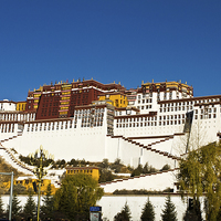 Buy canvas prints of Potala Palace, Lhasa, Tibet  by Julian Bound