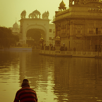 Buy canvas prints of The Golden Temple of Amritsar, Punjab, India by Julian Bound