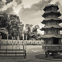 Buy canvas prints of The Chinese Vihara Gunung Timur Temple, Medan, Ind by Julian Bound