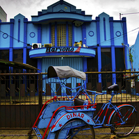 Buy canvas prints of Rickshaw of Malang, Indonesia by Julian Bound