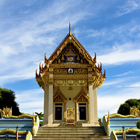 Buy canvas prints of  Thai Temple, Koa Samui, Thailand by Julian Bound