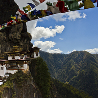 Buy canvas prints of Taktsang 'Tigers Nest' Monastery, Bhutan by Julian Bound