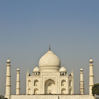 Buy canvas prints of The Taj Mahal, Agar, India by Julian Bound