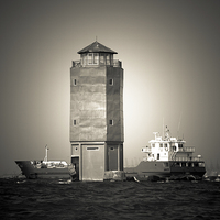 Buy canvas prints of Lighthouse,  Jakarta, Indonesia by Julian Bound
