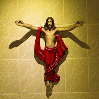 Buy canvas prints of Jesus on the cross, Goa, India by Julian Bound