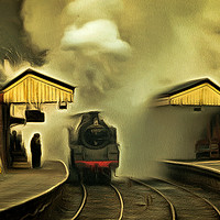 Buy canvas prints of Steaming off by Delwyn Edwards