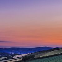 Buy canvas prints of  Summer evening over Stokeinteignhead, South Devon by Glenn Cresser