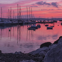 Buy canvas prints of  Brixham breakwater on the longest day of the year by Glenn Cresser