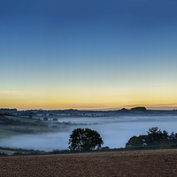 Buy canvas prints of  Morning mist over Stokeinteignhead by Glenn Cresser