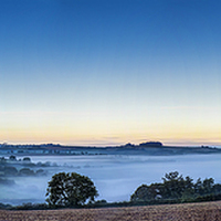 Buy canvas prints of  Early morning mist over Stokeinteignhead by Glenn Cresser