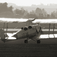 Buy canvas prints of Tiger Moth Taxi by Steve Smith