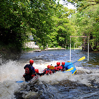 Buy canvas prints of White Water Rafting by Harvey Hudson