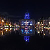 Buy canvas prints of Nottingham Christmas square  by daniel allen