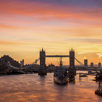 Buy canvas prints of  Morning London by Paul Bate