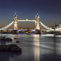 Buy canvas prints of  Tower Bridge At Dawn by Paul Bate