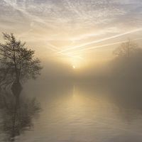 Buy canvas prints of  A Winters Sunrise by Paul Bate