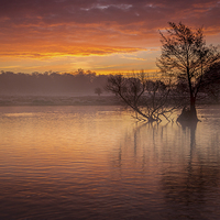 Buy canvas prints of Red Sky In The Morning by Paul Bate