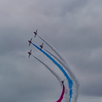 Buy canvas prints of  The Red Arrows  by Chris Colclough