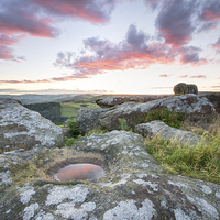 Buy canvas prints of  Carhead Rocks at Sunset by Phil Sproson