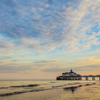 Buy canvas prints of  Eastbourne Pier Sunset by Daniel Frederick