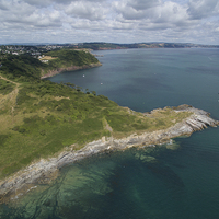 Buy canvas prints of   Hope's Nose Babbacombe by Aerial Dimensions