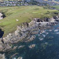 Buy canvas prints of  Thurlestone golf club by Aerial Dimensions