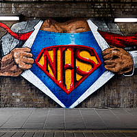 Buy canvas prints of NHS Super Hero by Wayne Howes