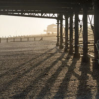 Buy canvas prints of  Under The Boardwalk by James Byrne