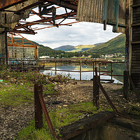 Buy canvas prints of Old Torpedo Testing Station, Loch Long by Rich Fotografi 