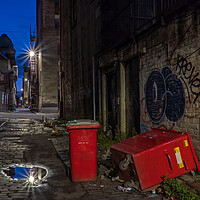 Buy canvas prints of Glasgow Alleyways & Bins by Rich Fotografi 