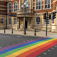 Buy canvas prints of Battersea Arts Centre Rainbow Crossing by Rich Fotografi 