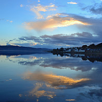 Buy canvas prints of November sunset on Loch Fyne by Rich Fotografi 