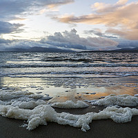 Buy canvas prints of Sea Foam at Ganavan Sands by Rich Fotografi 