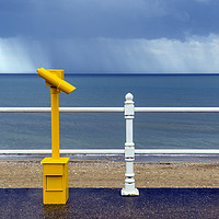 Buy canvas prints of Rain showers over Bridlington Bay by Rich Fotografi 