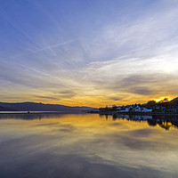 Buy canvas prints of Winter Sun on Loch Fyne by Rich Fotografi 