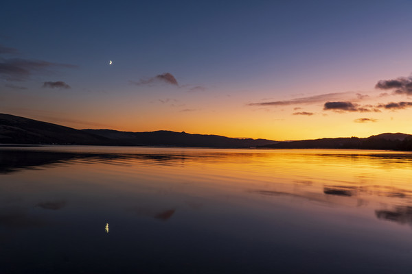 Moon Reflection on Loch Fyne, Scotland. Picture Board by Rich Fotografi 