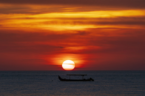 Sunset on Kuta Beach Picture Board by Rich Fotografi 