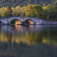 Buy canvas prints of Aray Bridge, Loch Shira at Sunset by Rich Fotografi 