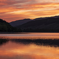 Buy canvas prints of Sunrise on Loch Shira, Inveraray. by Rich Fotografi 