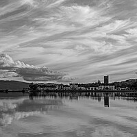 Buy canvas prints of Front Street, Inveraray, Loch Fyne at Sunset. by Rich Fotografi 